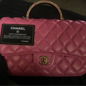 rose pink chanel bag
